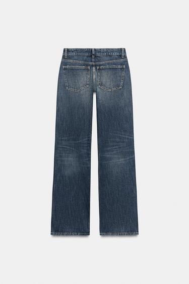 TRF WIDE-LEG LOW-RISE JEANS - Blue by Zara - Image 7