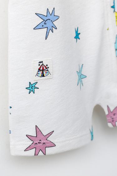 EENDELIGE PYJAMA MET STERREN - Ecru van Zara