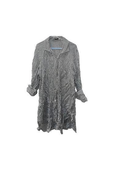 LONG STRIPED LINEN SHIRT