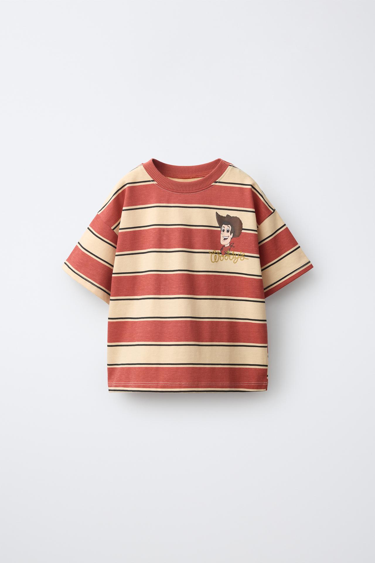 WOODY TOY STORY © DISNEY PIXAR STRIPED T-SHIRT — Brick