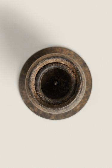 TALL IRON CANDLEHOLDER - Black by Zara - Image 4