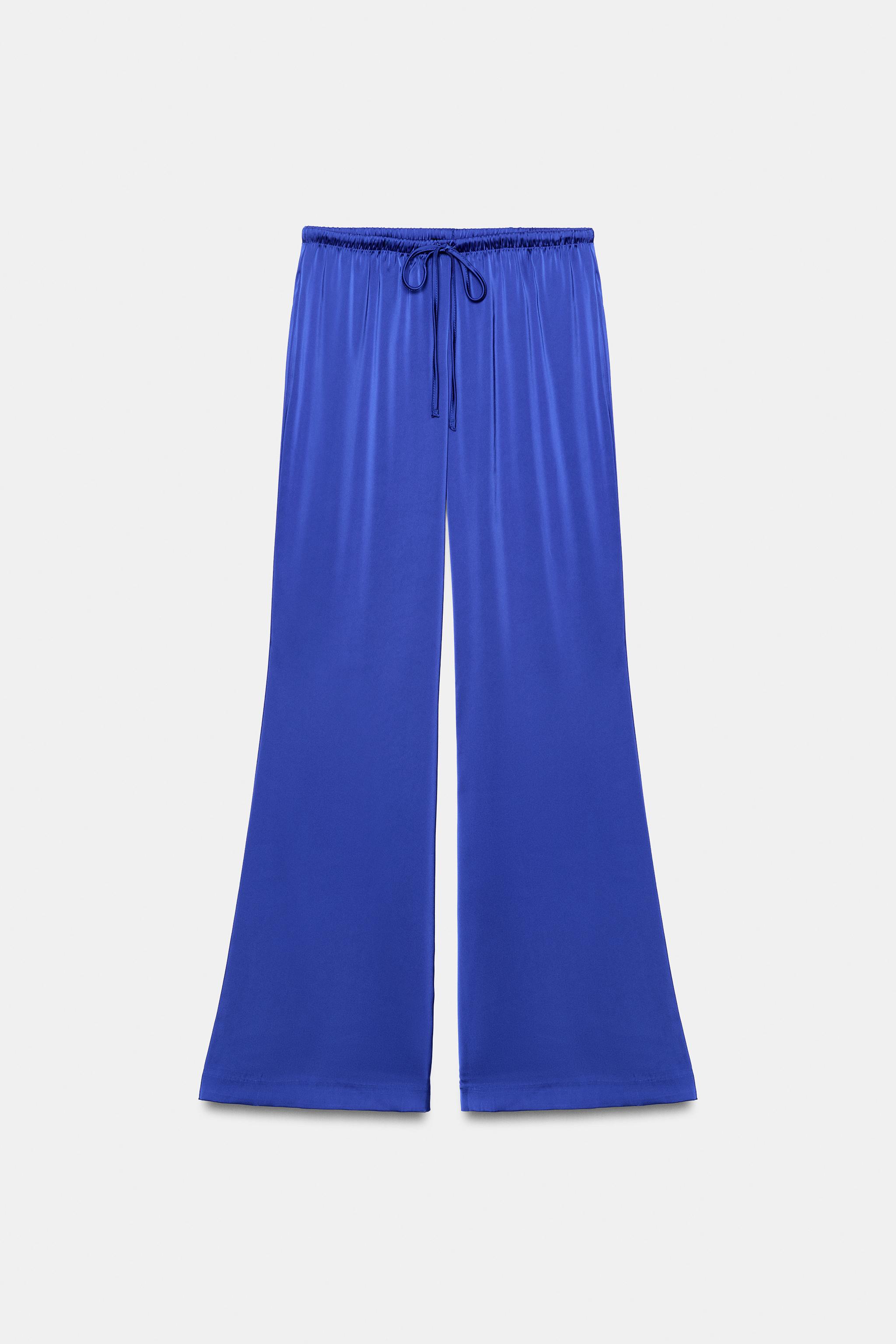 ANIMAL PRINT SATIN DRAWSTRING PANTS - Leopard | ZARA Mexico