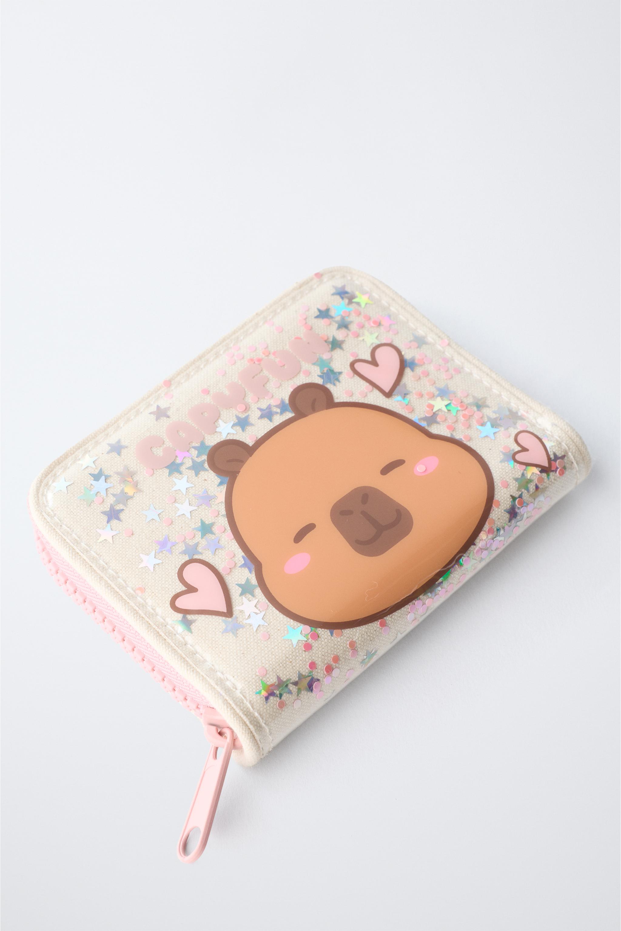 CAPYBARA CAPYFUN © VINYL WALLET - Pink | ZARA United States