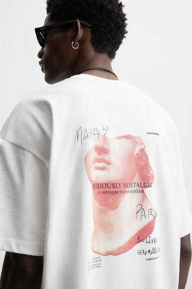 COMBINED PRINT T-SHIRT - White by Zara