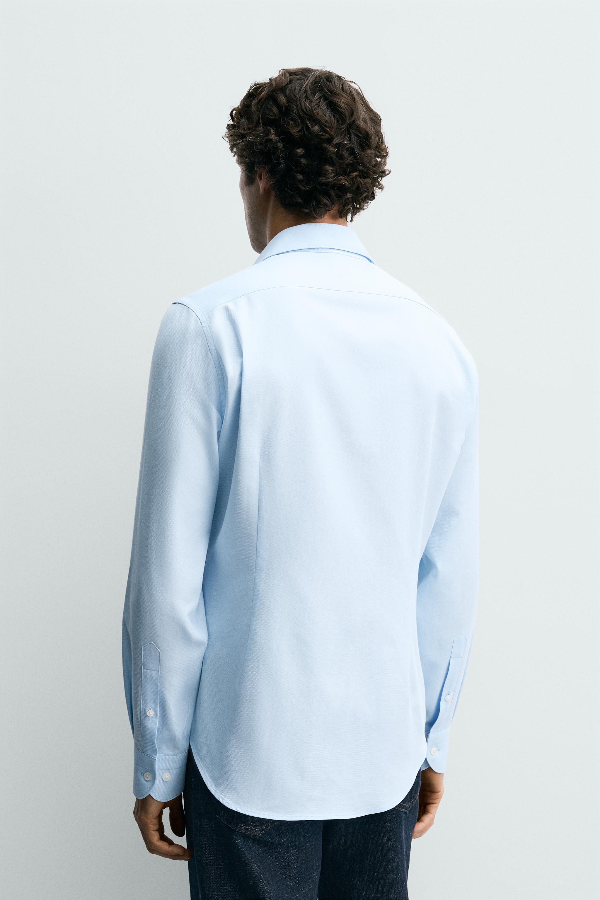 REGULAR FIT TEXTURED SHIRT