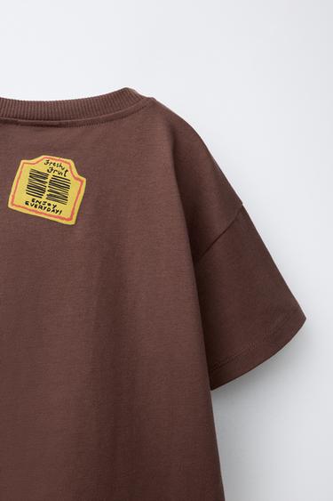 T-SHIRT À IMPRIMÉ FRAISE - Chocolat de Zara - Image 3