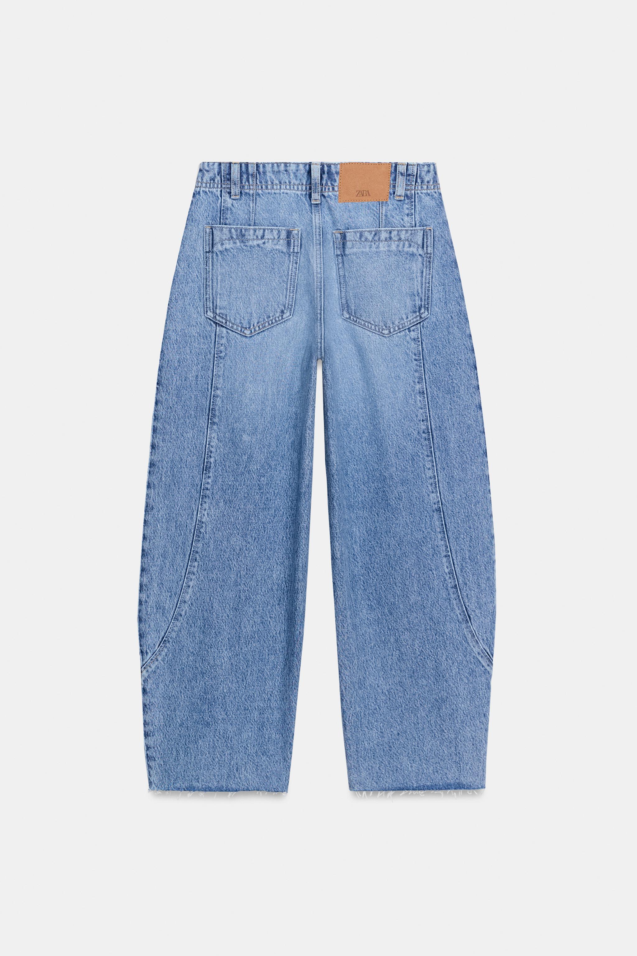 Z1975 HIGH WAISTED BARREL CROP SEAM JEANS