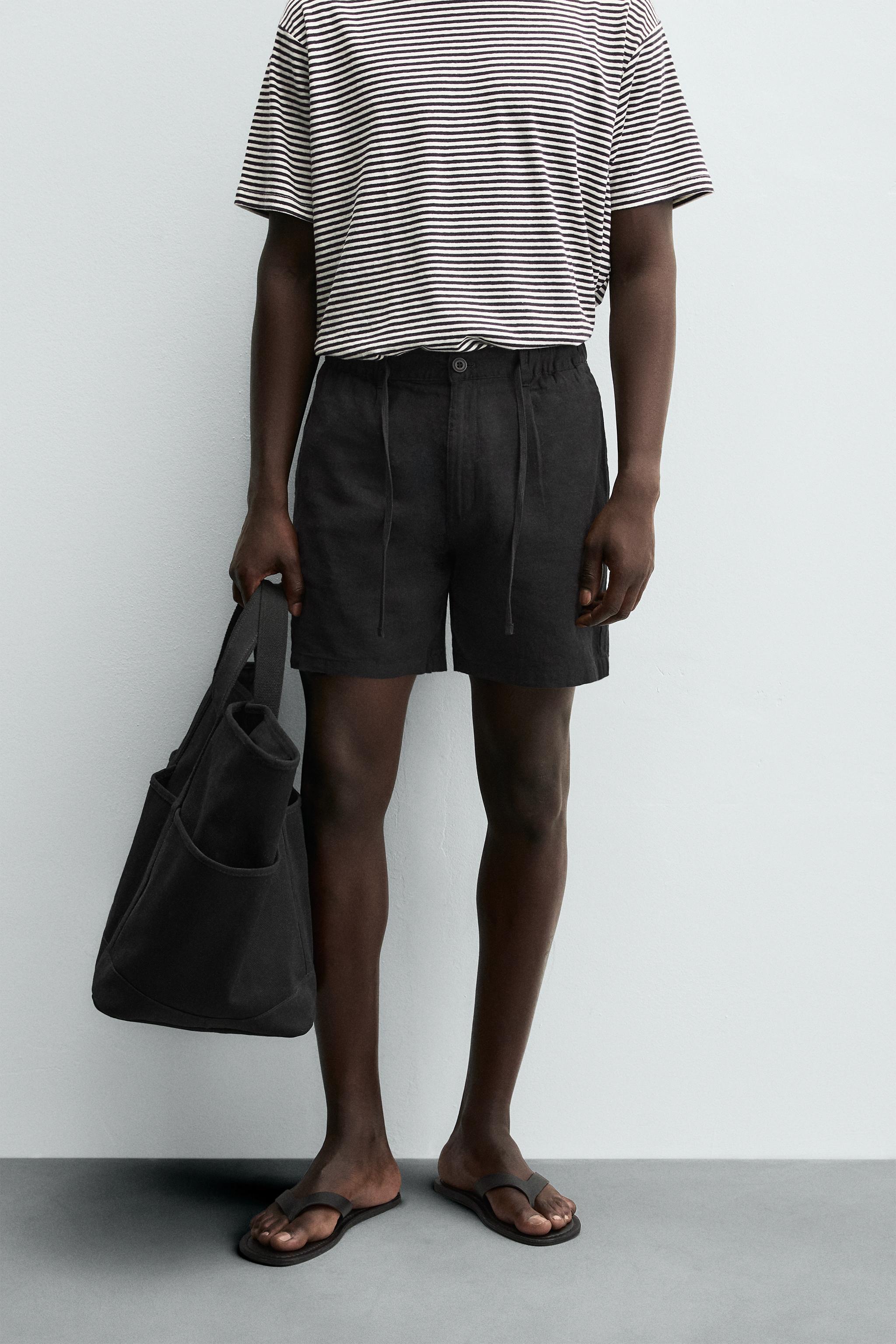 リネンショートパンツ | メンズ | ZARA 日本