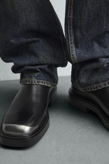 CHELSEA BOOTS WITH METAL DETAIL - Black by Zara - Image 2