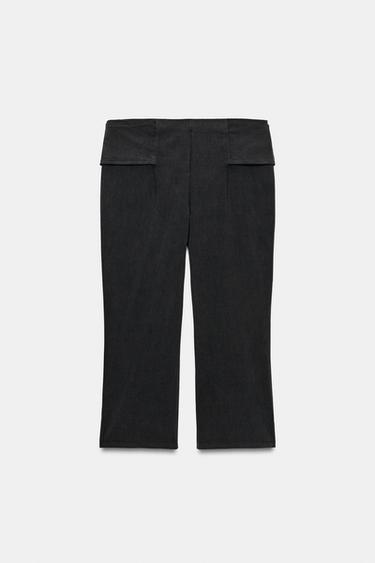 CAPRI TROUSERS WITH BELT - Dark grey by Zara - Image 8