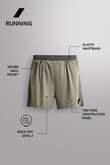 SHORT DE RUNNING TRAIL BIMATIÈRE 7" - Gris de Zara - Image 6