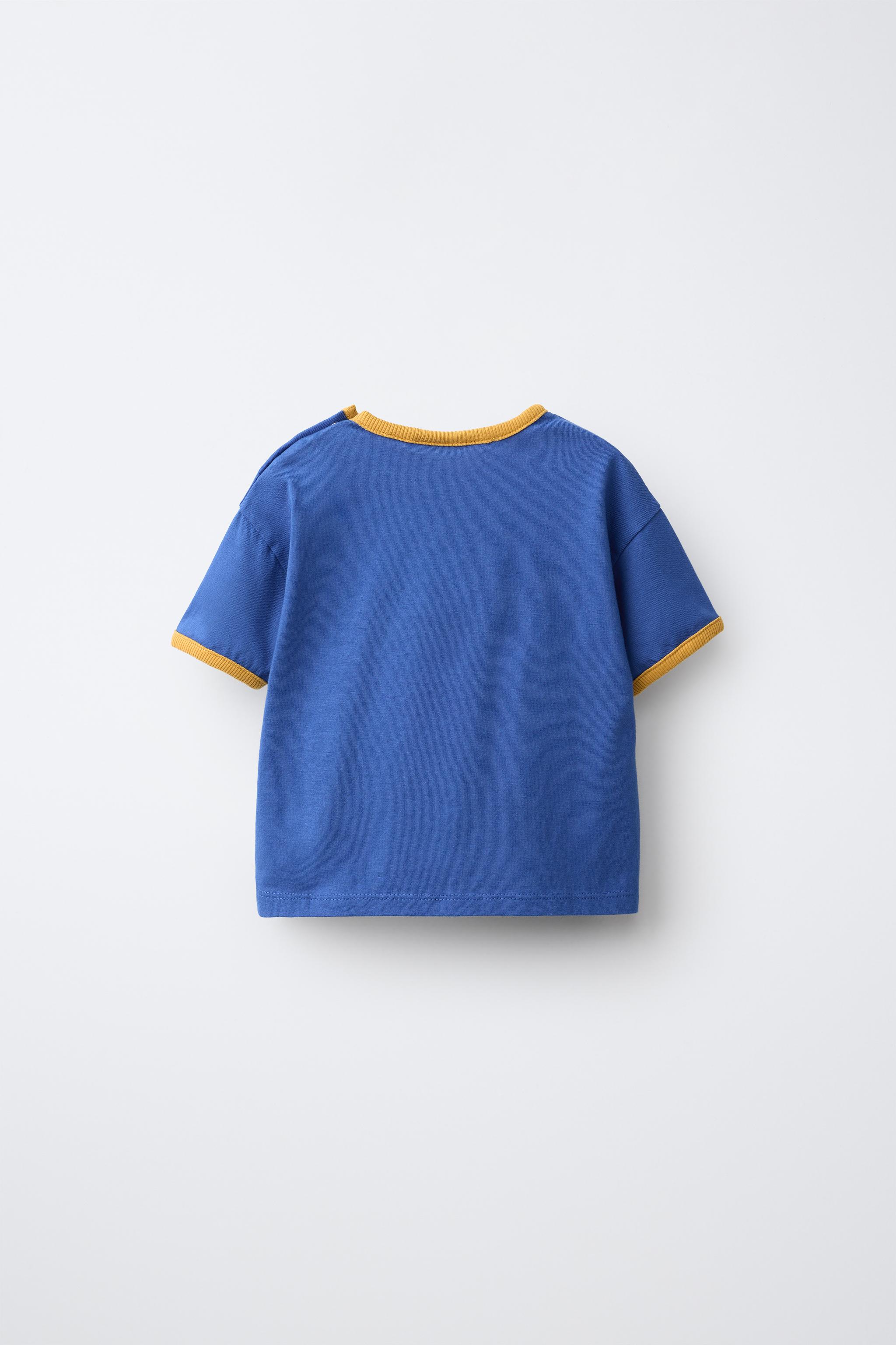 T-SHIRT À LISERÉS EN CONTRASTE FRUIT OF THE LOOM™