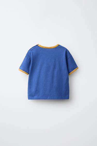 FRUIT OF THE LOOM™ CONTRAST TRIM T-SHIRT — Bluish 2