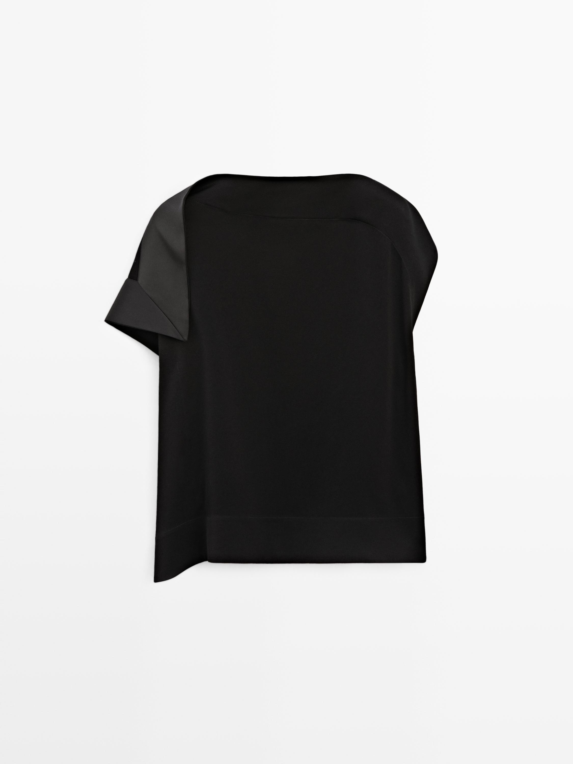 Asymmetric top with ruffle detail - STUDIO