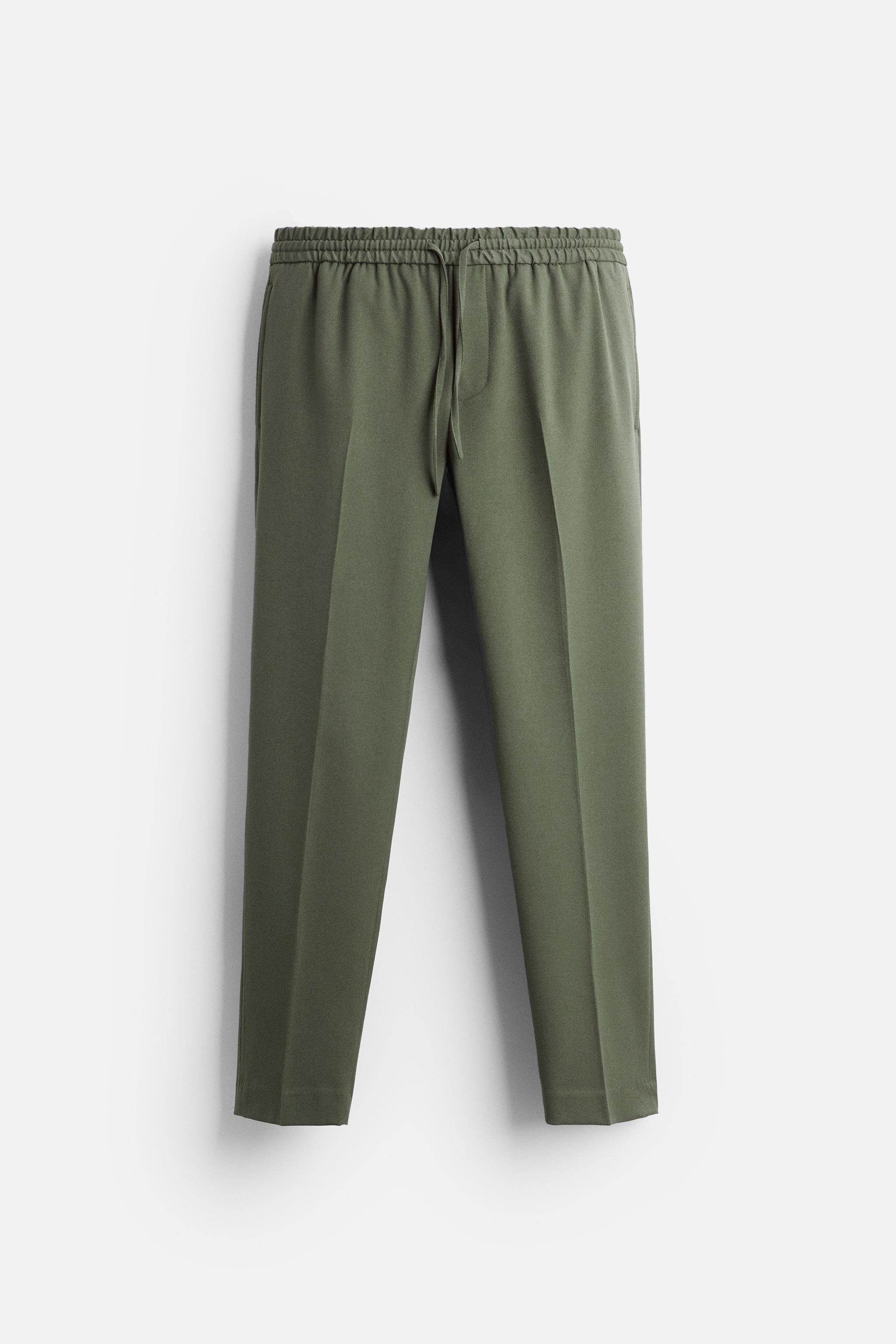 COMFORT FIT JOGGER WAIST TROUSERS - Grey | ZARA Australia