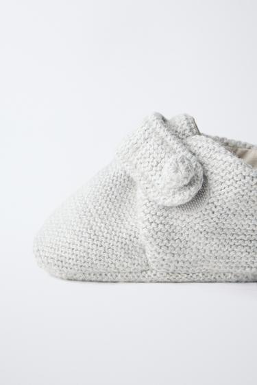 KNITTED BOOTS - Ice White by Zara - Image 4