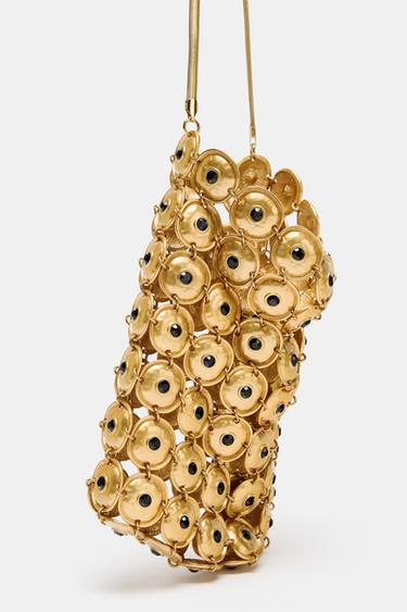 SAC SEAU À DÉCORS MÉTALLIQUES - Or de Zara - Image 2