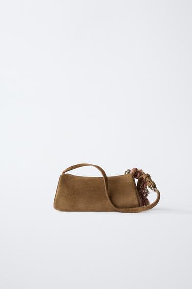 SHOULDER BAG WITH BANDANA - Brown by Zara - Image 5