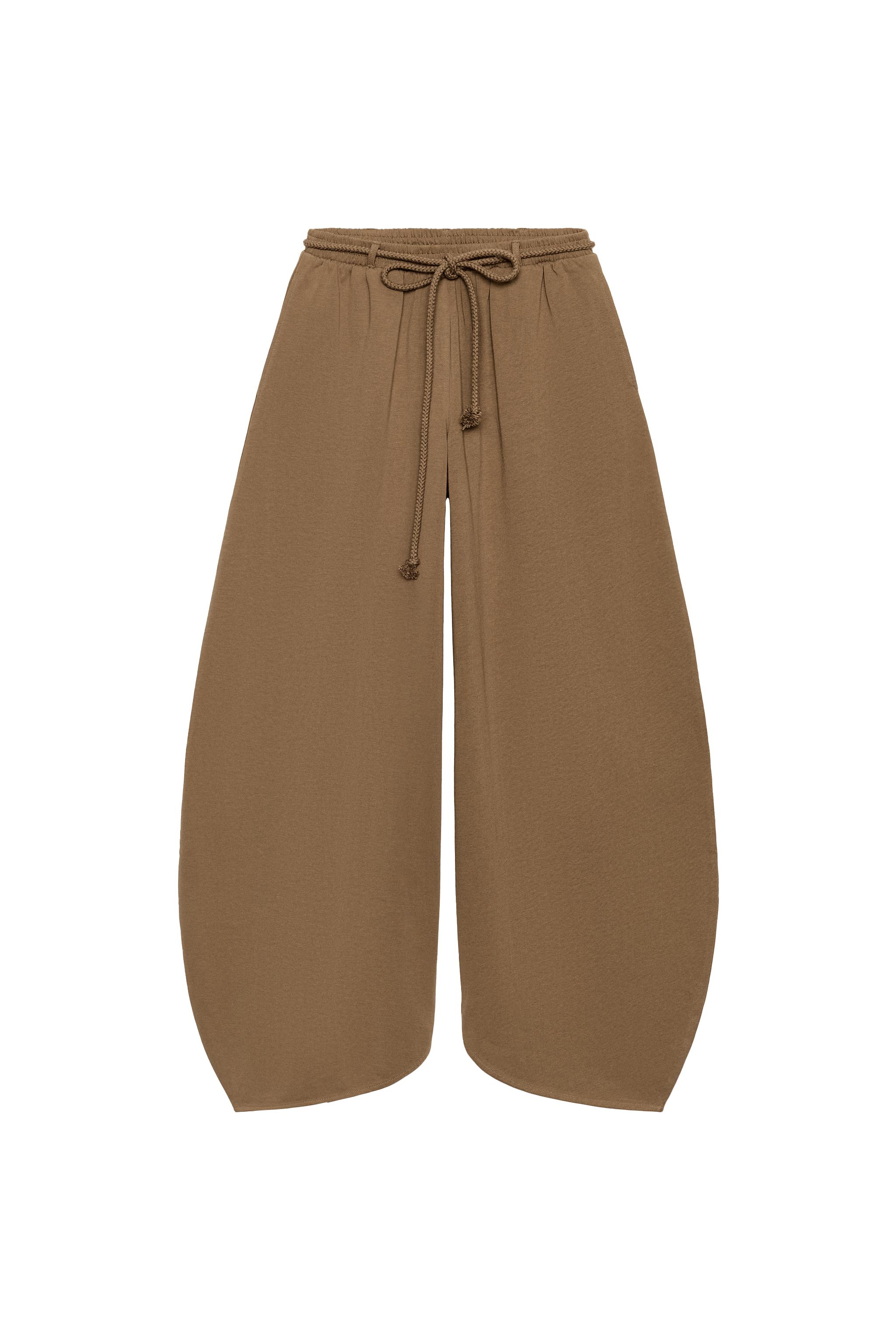 HEAVY COTTON BALLOON PANTS - Caramel | ZARA Canada