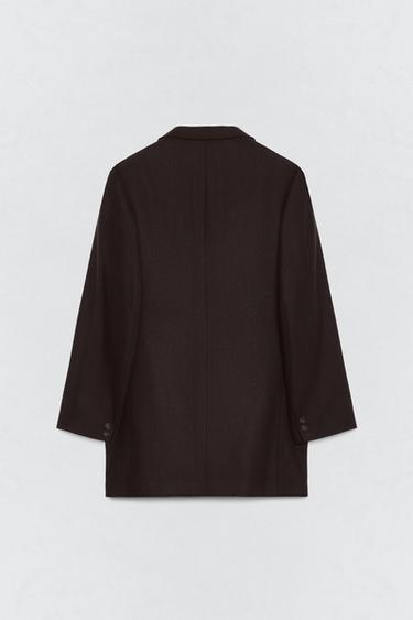 FLANNEL TAILCOAT BLAZER SOSHIOTSUKI X ZARA - Brown by Zara