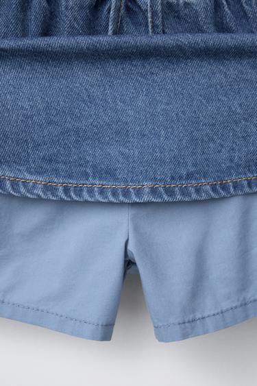 SKATER BERMUDA SKORT - Blue by Zara - Image 3