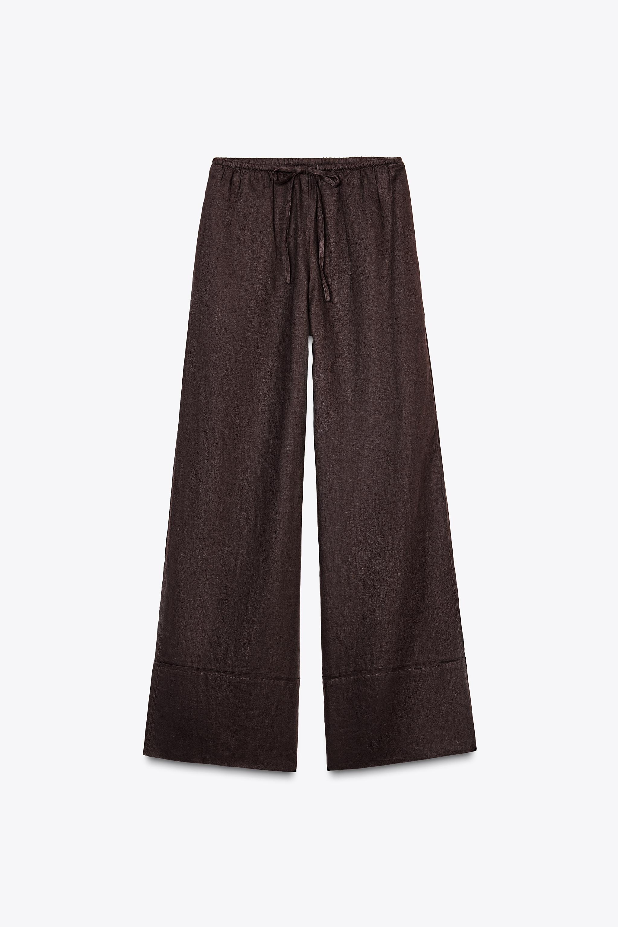 【ZARA】リネンパラッツォパンツ 5427/419/251 リネンパラッツォパンツ - チューインガムピンク | ZARA Japan