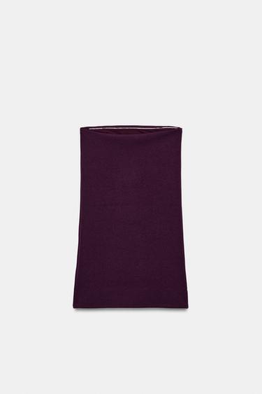ROBE STRETCH BUSTIER - Aubergine foncé de Zara - Image 5