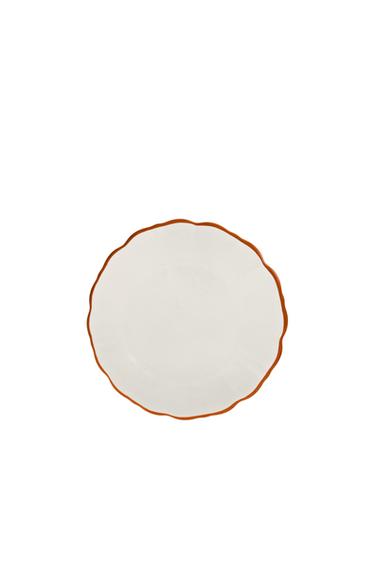 Zaras GLASASSIETT MED KANT - Orange