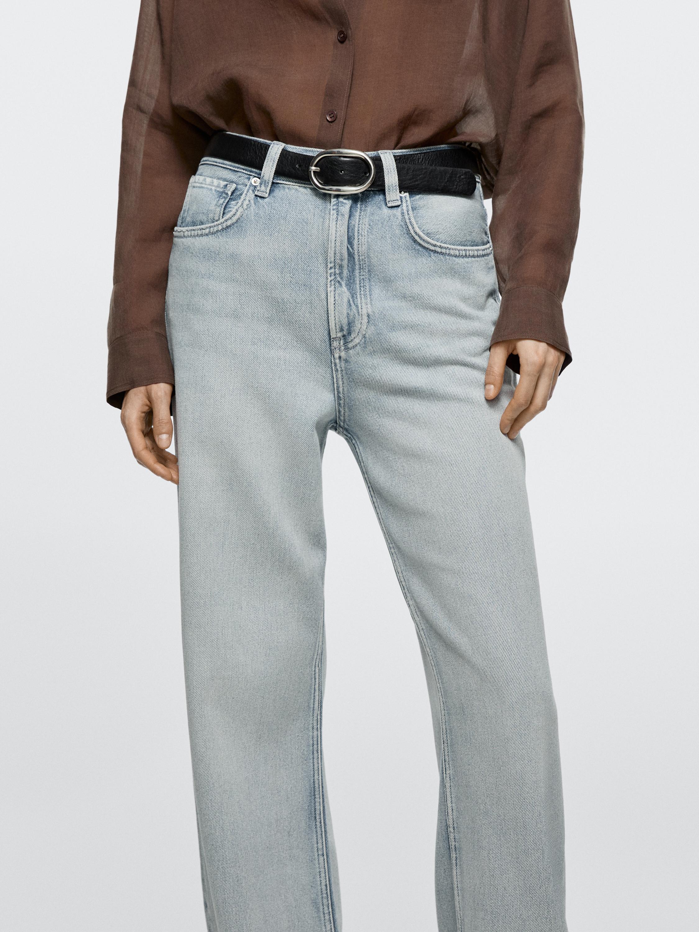 Jean wide leg taille haute