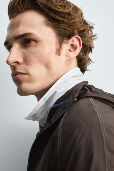 LIMITED EDITION WINDBREAKER JACKET - Brown by Zara - Image 5