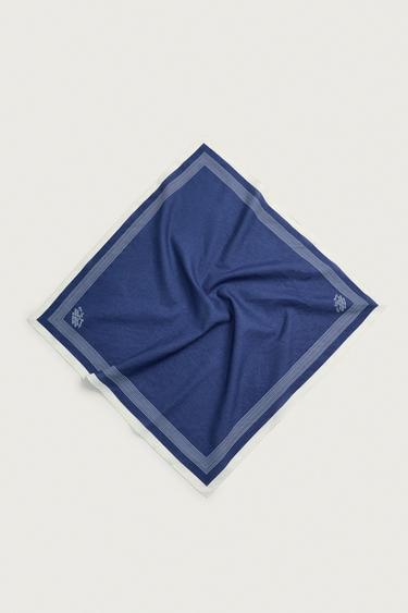 BANDANA À INSCRIPTION - Bleu marine de Zara - Image 0