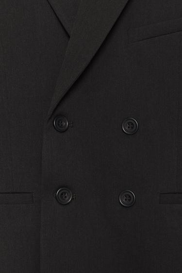 SOSHIOTSUKI x ZARA DOUBLE-BREASTED SUIT BLAZER - Brown / Taupe by Zara - Image 5