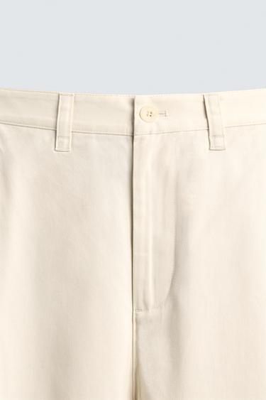 PANTALON BALLOON FIT PLIS - Écru de Zara - Image 8