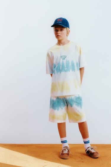 ΒΕΡΜΟΥΔΑ JOGGING TIE DYE - ΠΟΛΥΧΡΩΜΟ του Zara