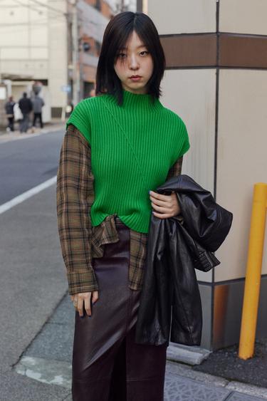 オーバーサイズチェック柄シャツライトブラウンZaraのオーバーサイズチェック柄シャツ - ライトブラウン 