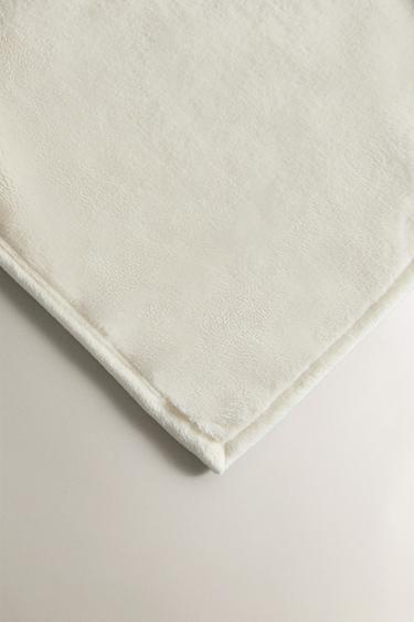 FLEECE THROW - Oyster-white by Zara - Image 1
