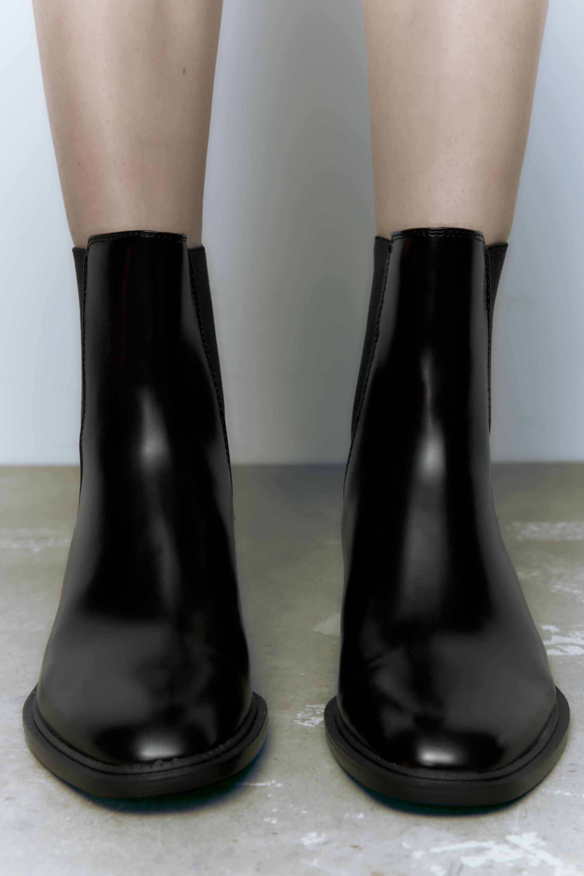 Black metallic boots best sale