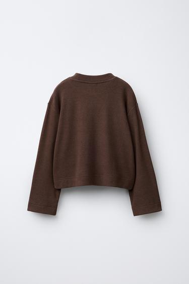 T-SHIRT SOFT TOUCH - Marron de Zara - Image 1