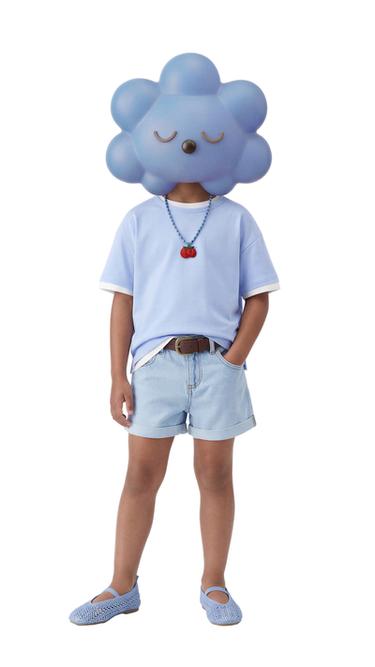 EINFACHES T-SHIRT - Himmelblau von Zara