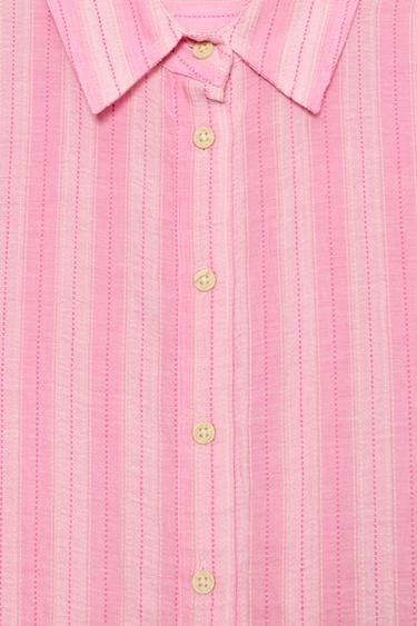 CHEMISE VOLUME À RAYURES - Rayures de Zara - Image 9