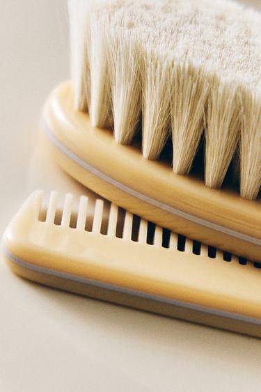 Zara CHILDREN’S BRUSH AND COMB SET - Cream