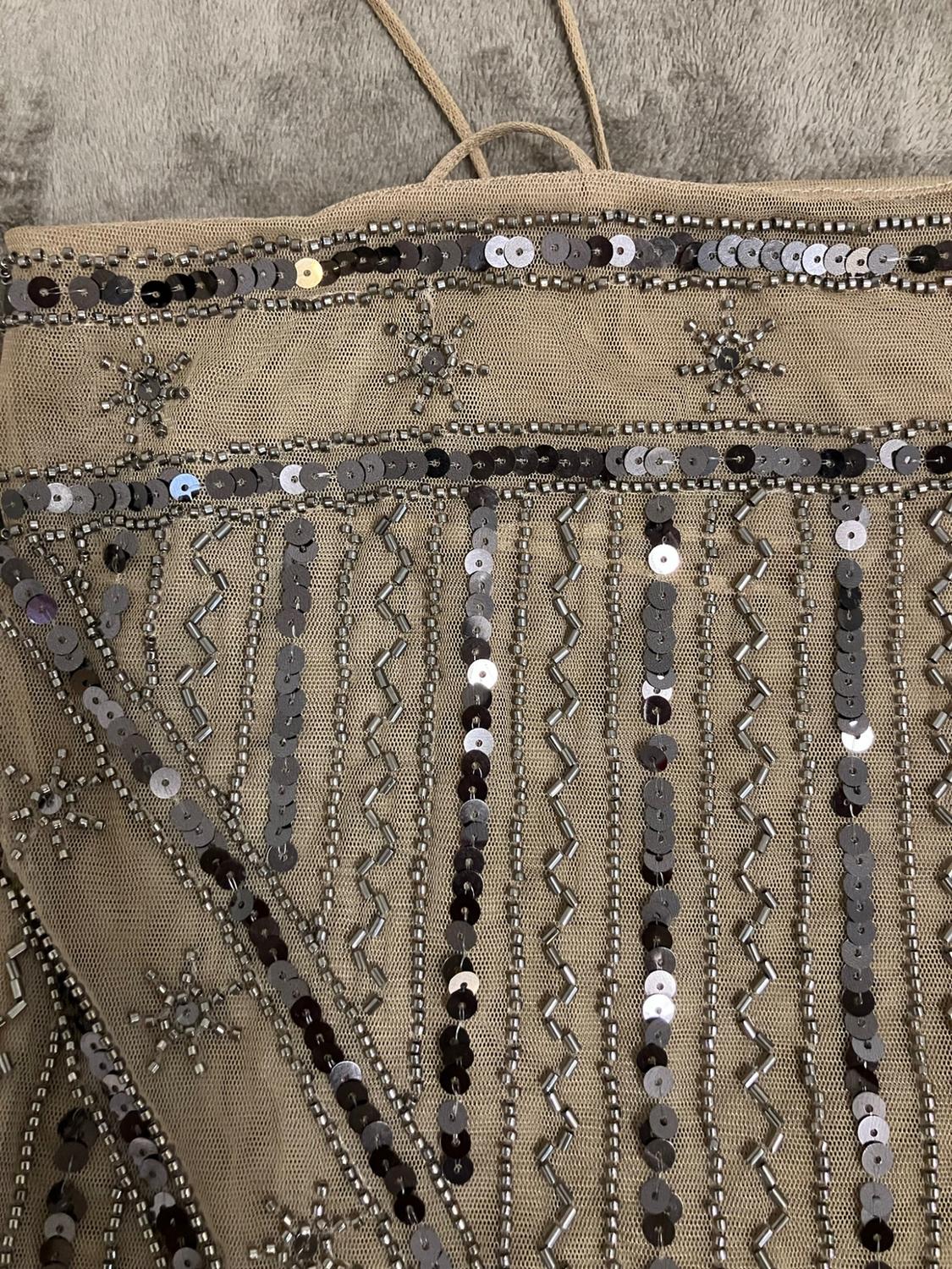 BEADED SEQUIN TULLE TOP - Image 5