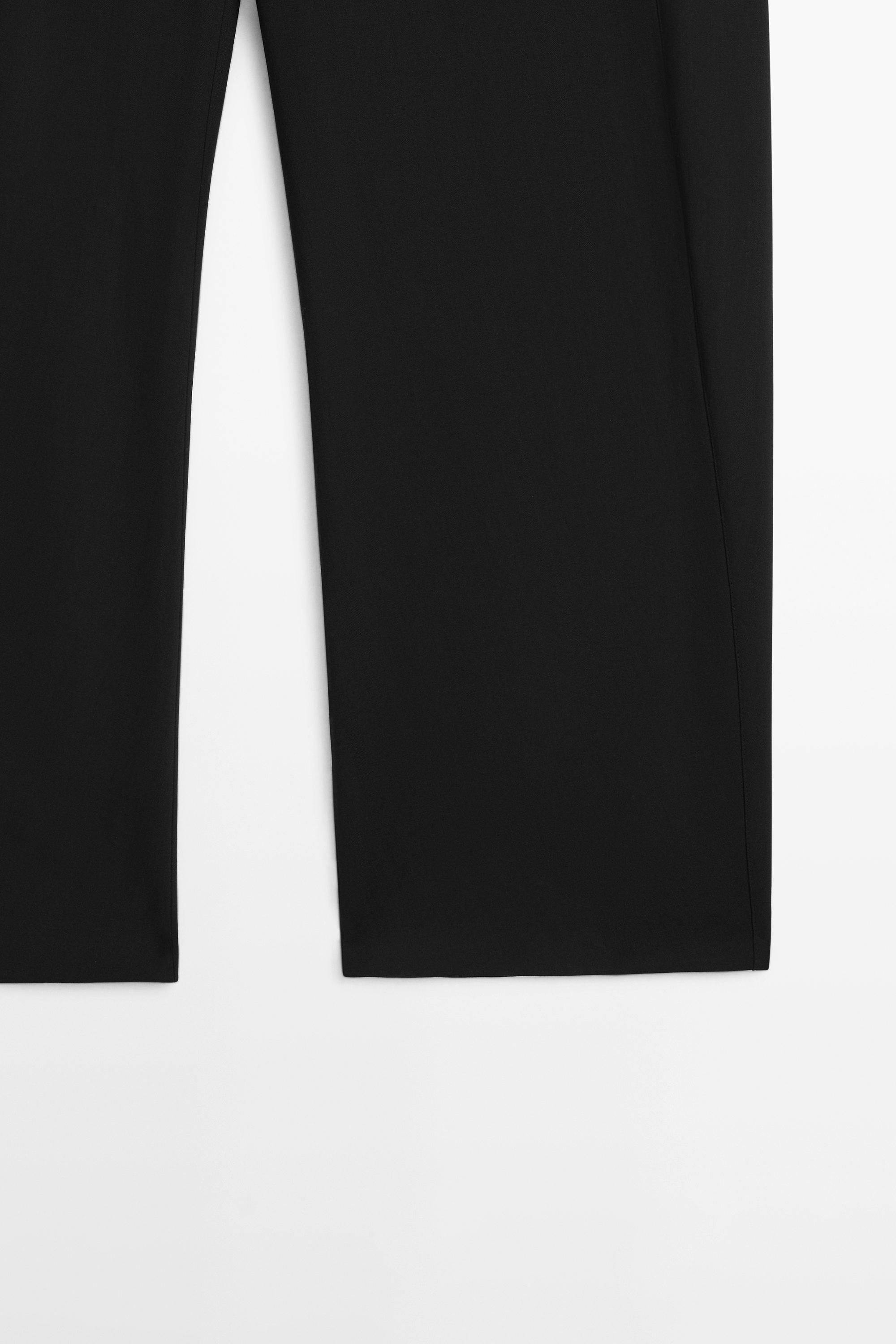 Pantalon laine coutures apparentes
