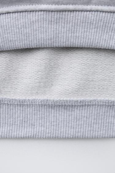 EMBROIDERED BEAR SWEATSHIRT - Grey marl by Zara - Image 3