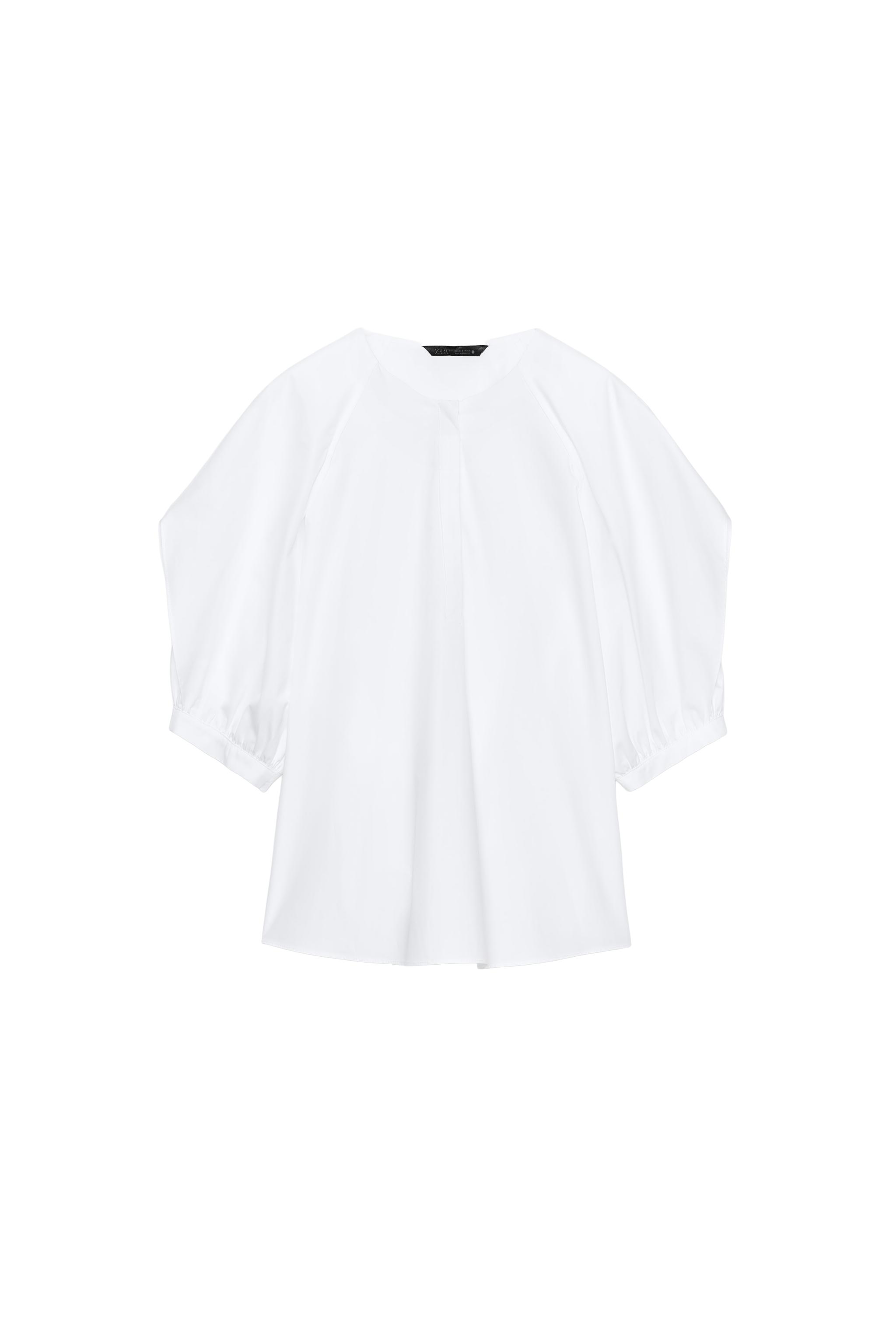 ZW COLLECTION タック入りスリーブシャツ - ホワイト | ZARA Japan / 日本