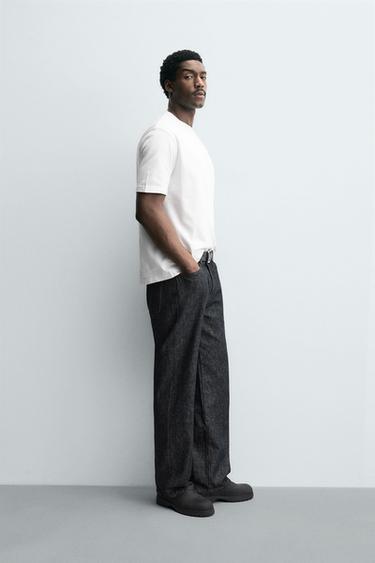 T-SHIRT HEAVYWEIGHT À MANCHES COURTES - Blanc de Zara - Image 2