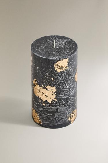 WINTER CYPRESS LARGE CYLINDER SCENTED CANDLE - whisky by Zara - Image 1