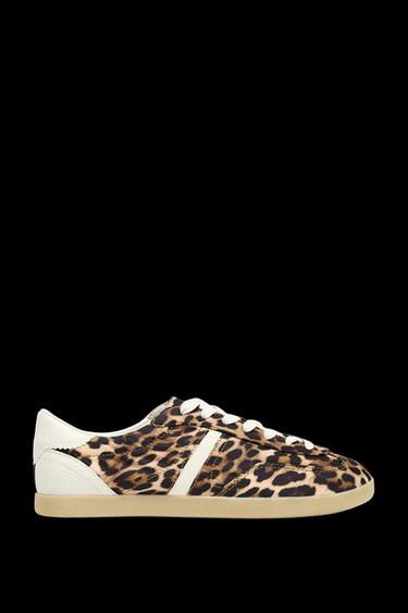 SNEAKER MIT ANIMALPRINT - Leopardenmuster von Zara - Bild 0