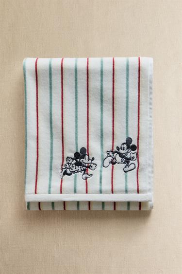 SERVIETTE DE BAIN ENFANT VELOURS MICKEY & MINNIE ©DISNEY - Jaune de Zara