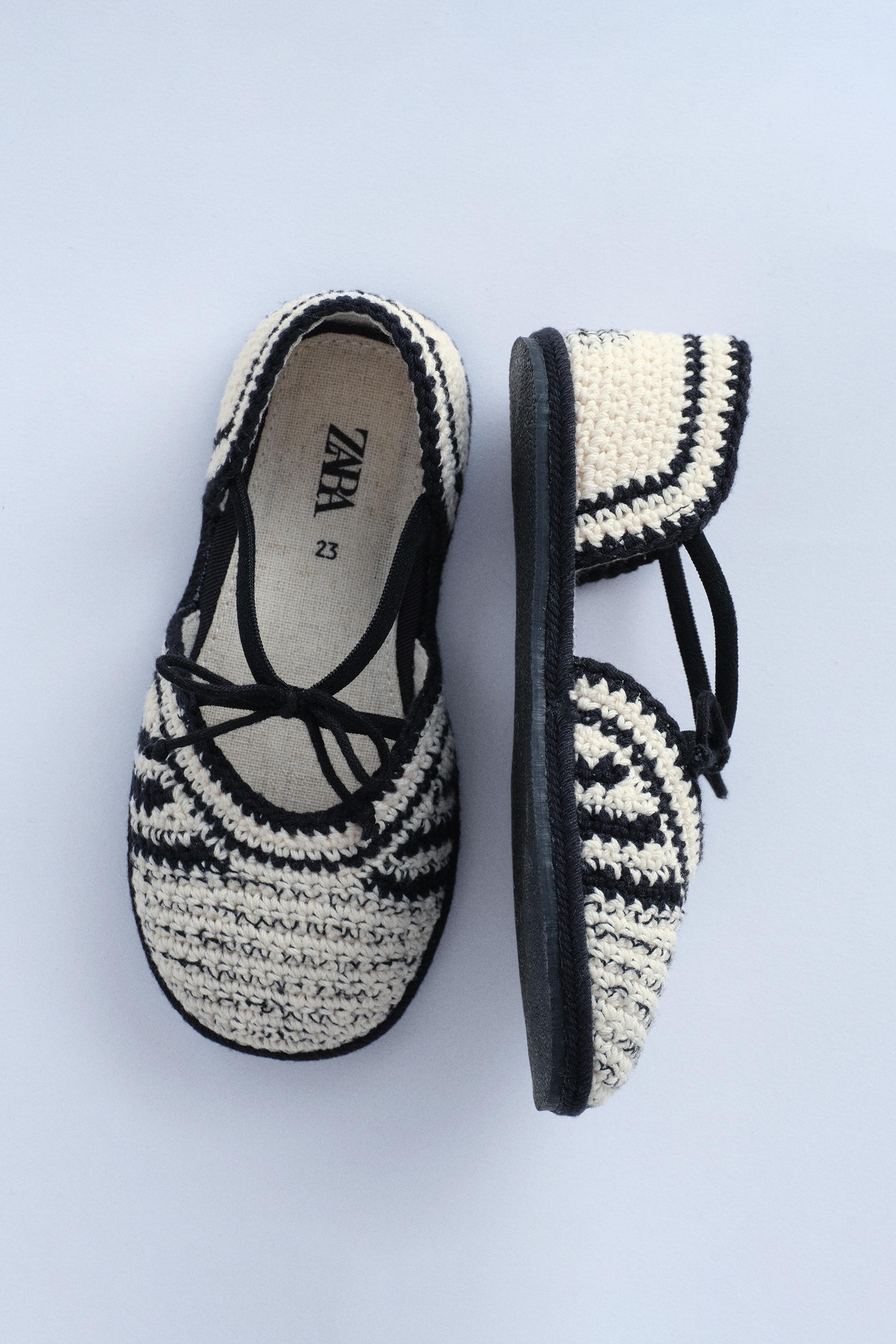 TIMELESS - SAPATILHA DE CROCHÊ - Branco | ZARA Brasil